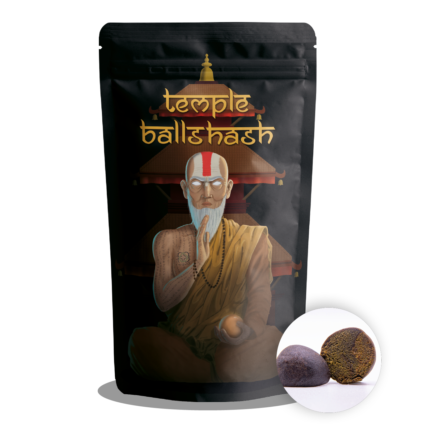 Temple Ball Hash 30% CBD | Indoor Aromablüte | THC unter 0,2 % | Laborgeprüft