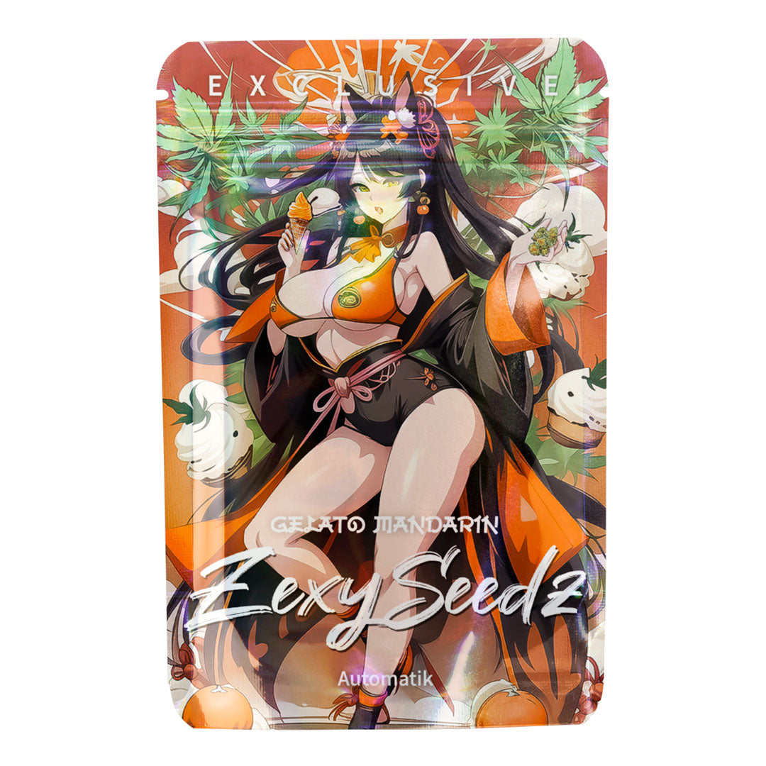 Zexy Seedz Gelato Mandarin Automatik – Samenverpackung mit Anime-Motiv