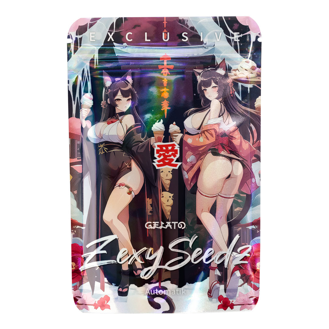 Zexy Seedz Gelato Automatik – Samenverpackung mit Anime-Motiv