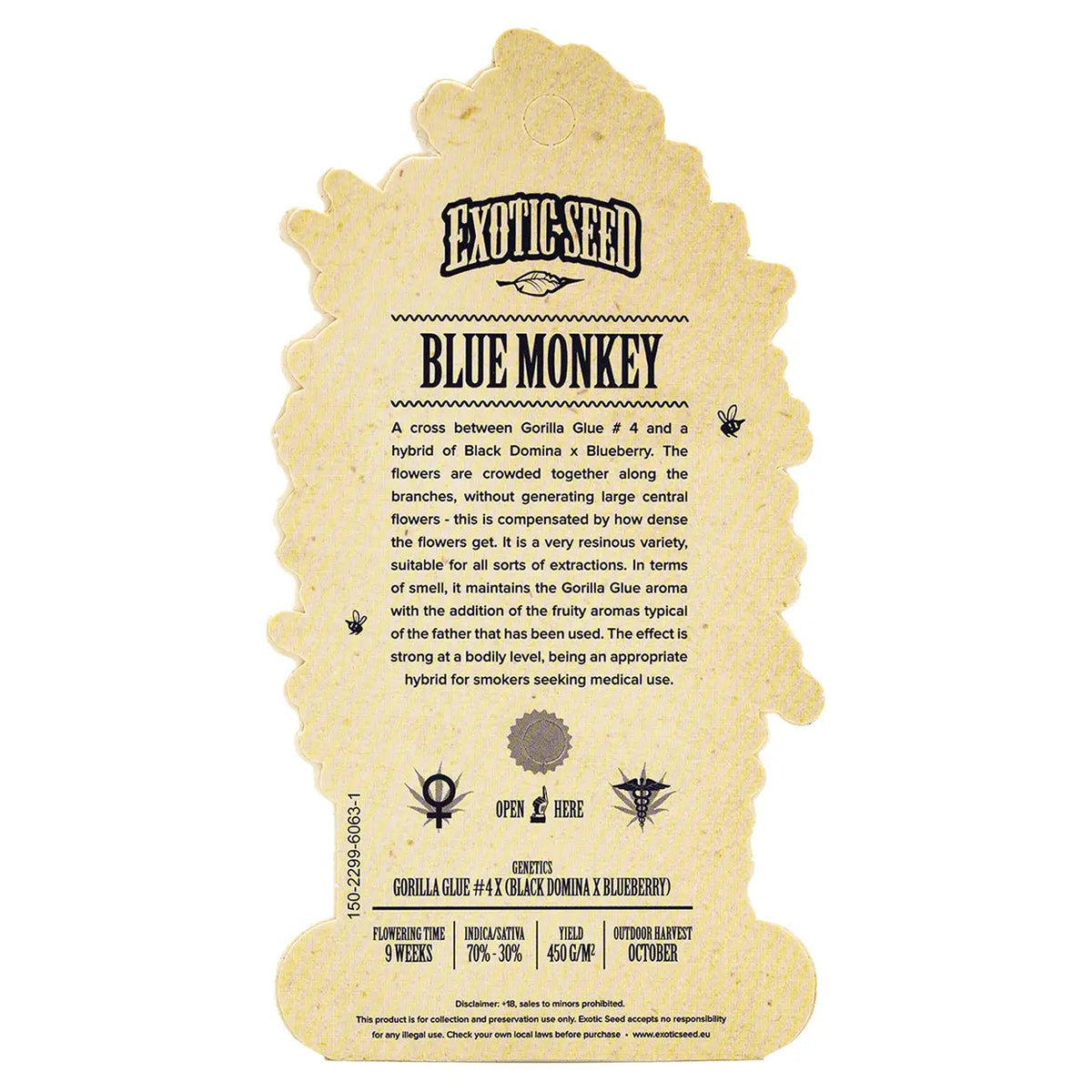 BLUE MONKEY - Feminisierte Cannabis-Samen