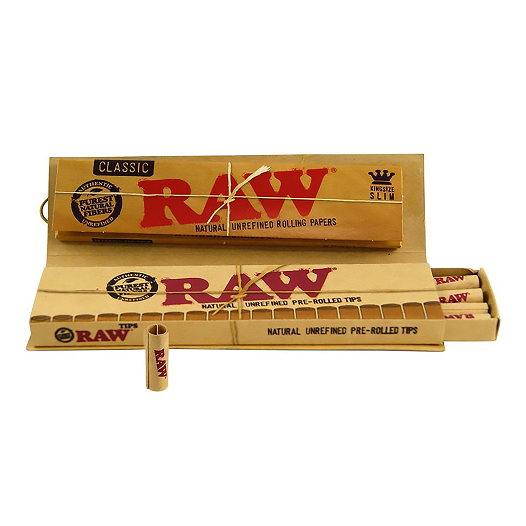 RAW Classic KS Slim (+prerolled tips)