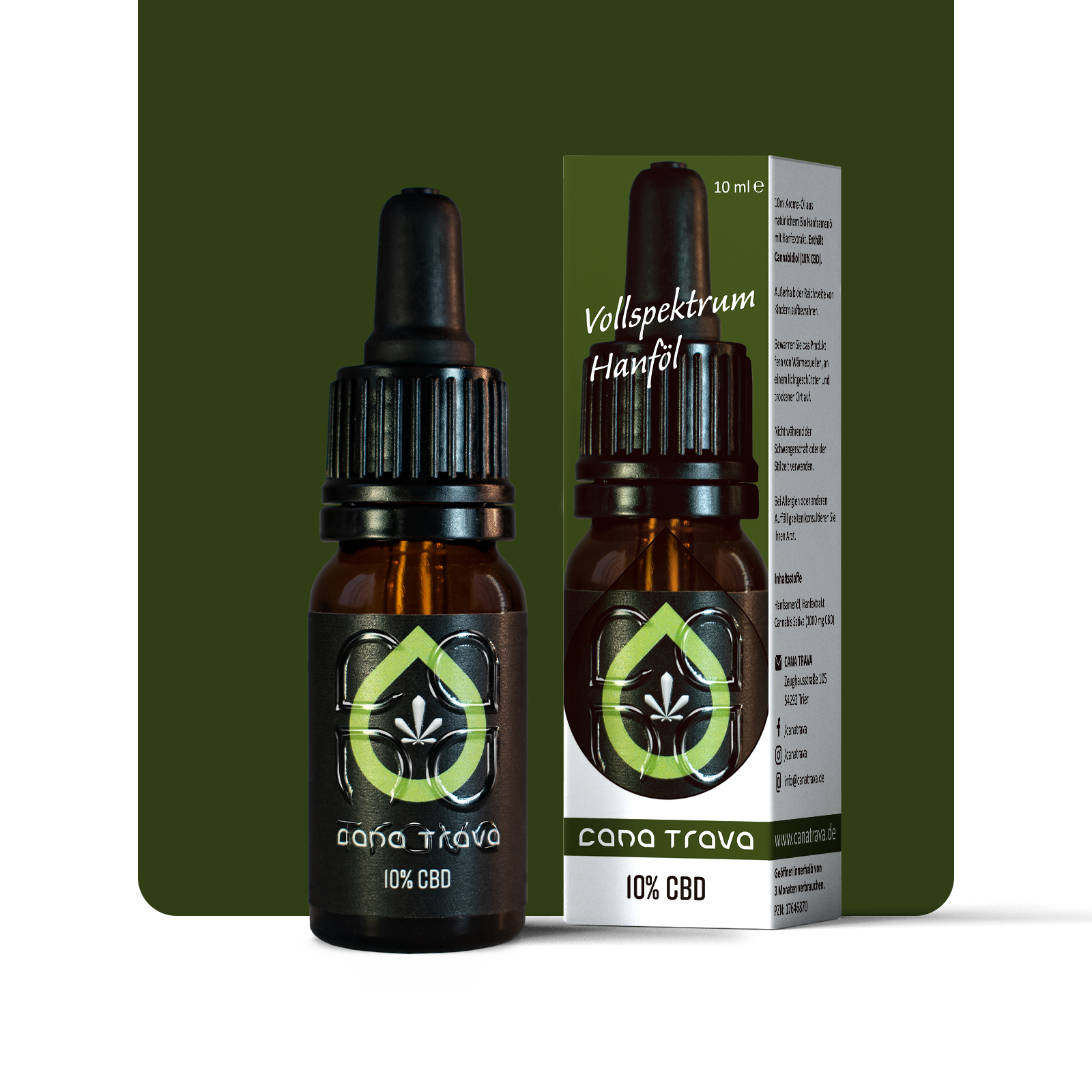CBD Öl 10 % (1000 mg) Premium Vollspektrum | Laborgeprüft | THC < 0,2 %