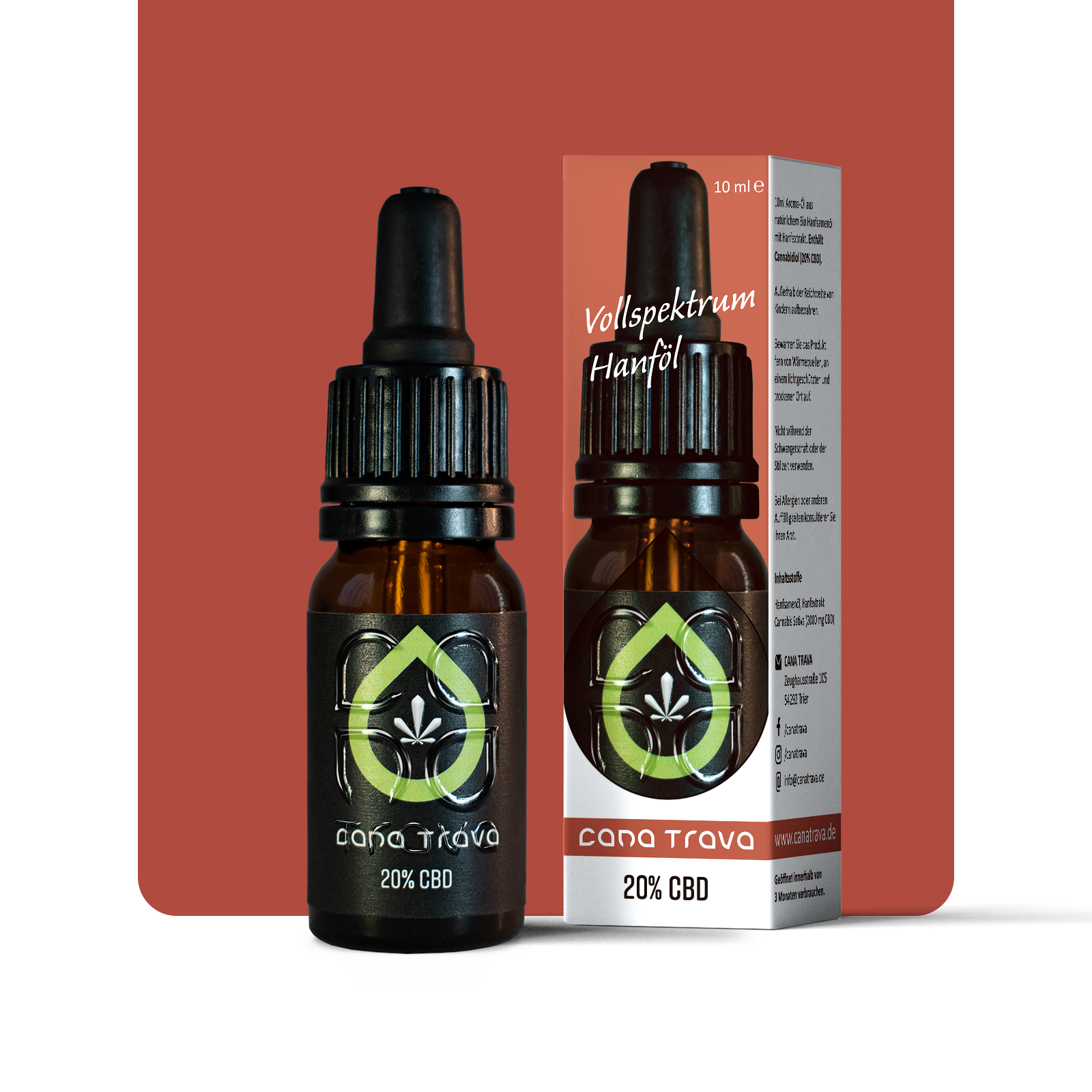 20% Vollspektrum Hanföl (CBD Anteil 2000mg)