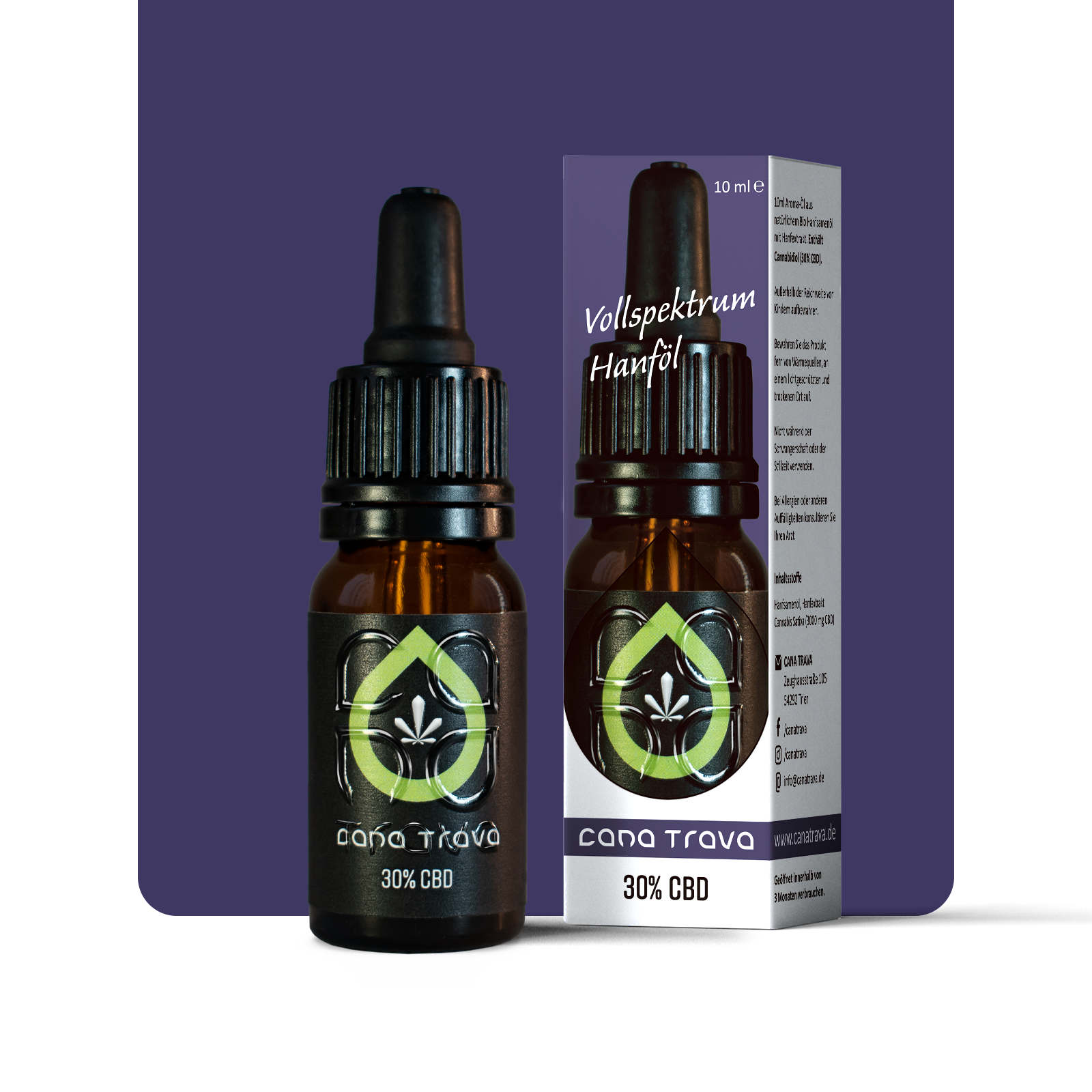 CBD Öl 30 % (3000 mg) Premium Vollspektrum | Laborgeprüft | THC < 0,2 %