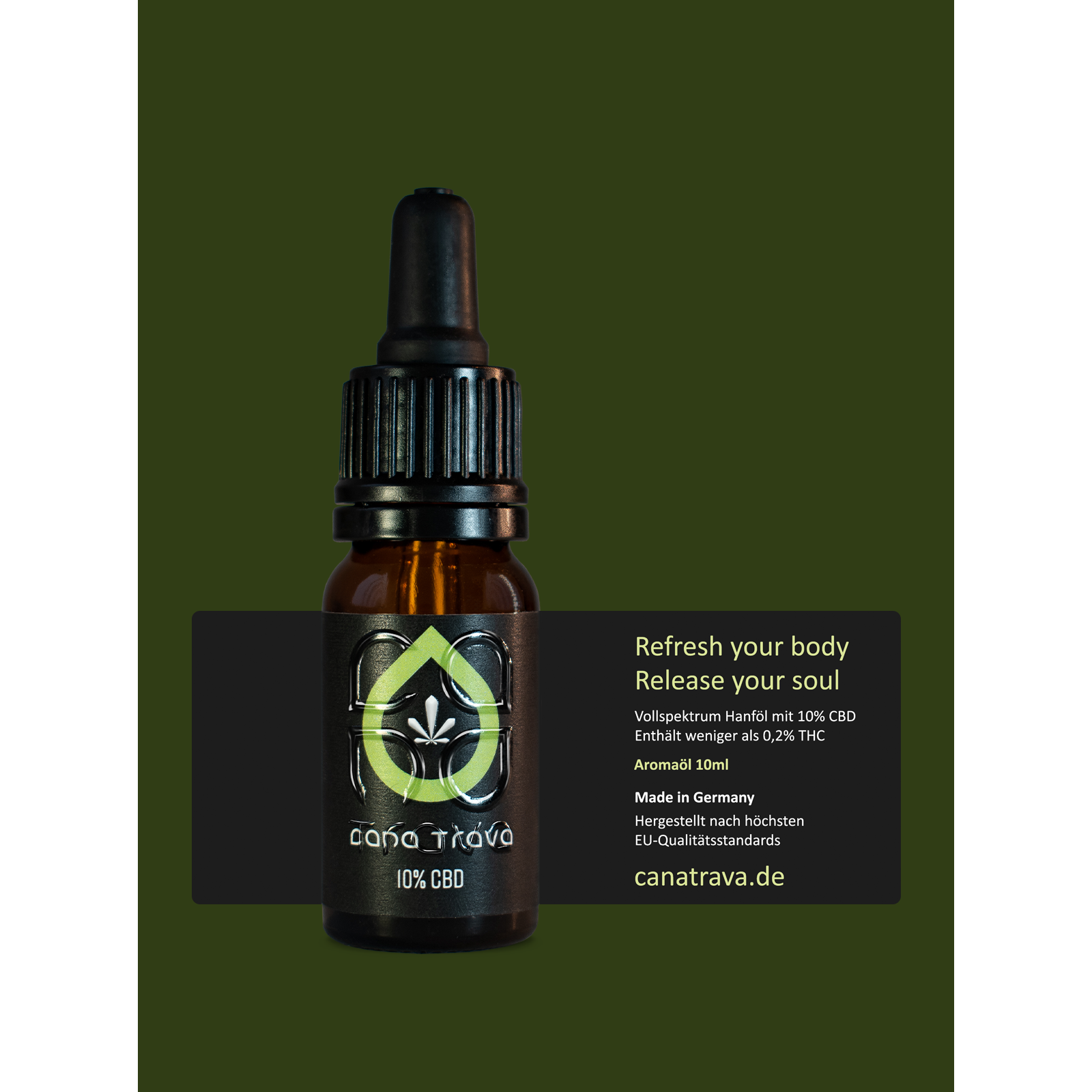 CBD Öl 10 % (1000 mg) Premium Vollspektrum | Laborgeprüft | THC < 0,2 %