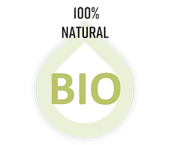 Tropfen-Siegel mit Schriftzug BIO