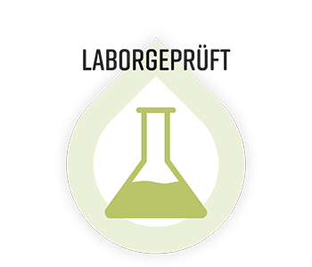 Tropfen-Siegel mit Laborflasche