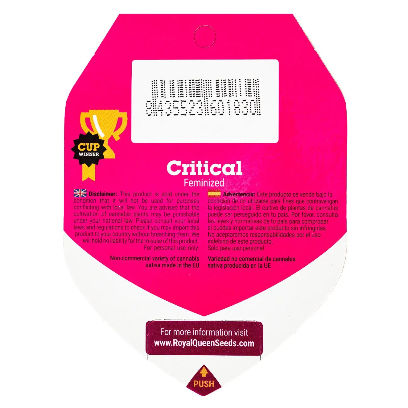 CRITICAL - Feminisierte Cannabis-Samen- RQS