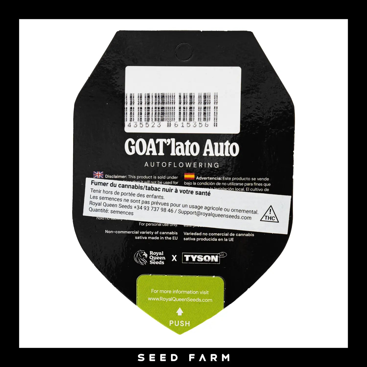 Royal Queen Seeds x Tyson 2.0 - GOAT'LATO - Automatic